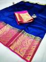 rich mango kanjeevaram style saree thumb 5