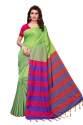 TWO TONE COTTON SILK SAREE thumb 5