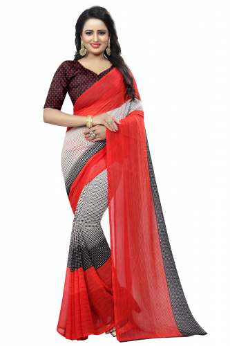 weightless printed saree