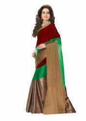 Women Fancy  Design Cotton SIlk Saree