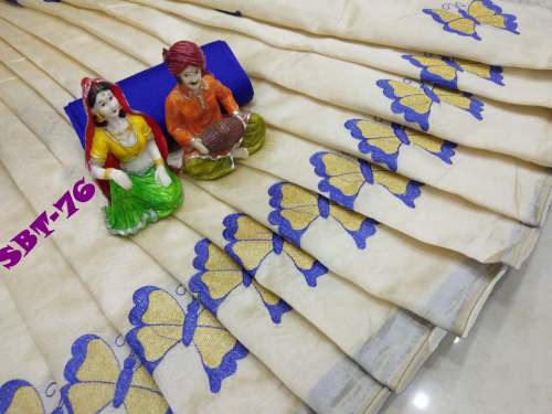 Women's Assam silk embroidery work saree