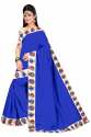 Women's Chanderi  Cotton Saree With Blouse Piece thumb 2