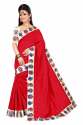 Women's Chanderi  Cotton Saree With Blouse Piece thumb 4