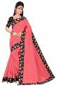 Women's Chanderi Saree With Blouse Piece thumb 2