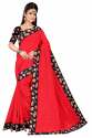 Women's Chanderi Saree With Blouse Piece thumb 5