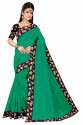 Women's Chanderi Saree With Blouse Piece thumb 6
