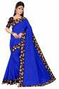 Women's Chanderi Saree With Blouse Piece thumb 8
