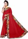 Women's  designer chanderi saree thumb 1