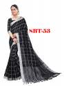 Women's  Fancy Linen Saree  thumb 4