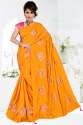 Women's Heavy Embroidery Work Sana Silk Saree thumb 3