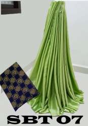 Women's Plain Satin Saree