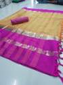 Women's Poly Silk Jacquard Saree With Jhalar  thumb 1