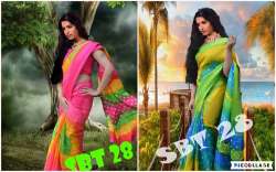  Women's  Printed Tapadiya Checks Saree