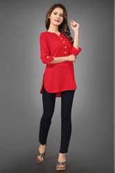 Women's Short Kurti Rayon