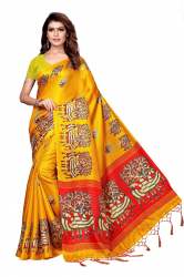 Women's silk khadi saree