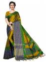 Women's soft cotton silk saree thumb 2