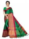 Women's soft cotton silk saree thumb 3
