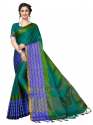 Women's soft cotton silk saree thumb 6