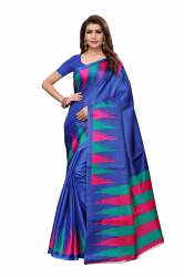 Women's Unstiched Art Silk Saree with Blouse Piece