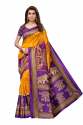 Women's Unstiched Art Silk Saree with Blouse Piece thumb 15