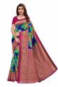 Women's Unstiched Art Silk Saree with Blouse Piece thumb 16