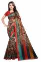 Women's Unstiched Art Silk Saree with Blouse Piece thumb 17