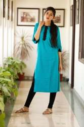 Ladies Cotton Round Neck Kurti