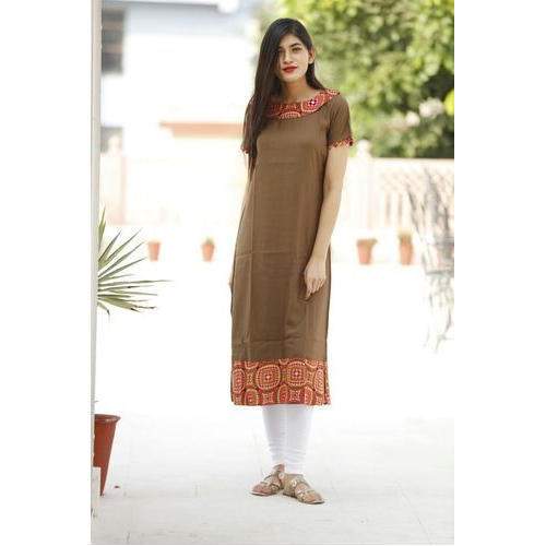 ladies full straight kurti