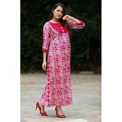 Ladies Round Neck Long Kurti