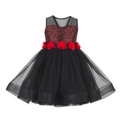 Black party wear baby Frock