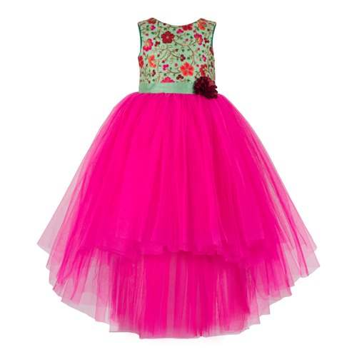 Party wear Pink frock by Toy Balloon Fashion Private Limited