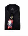 Mens SATAN Plain Shirt with Tie thumb 1