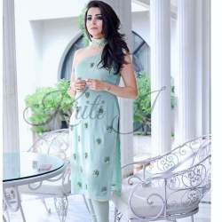 Ladies Pastel Handwork Kurti