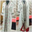 Ladies White Cotton Suit