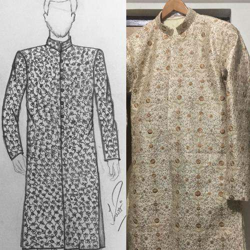 Mens designer Sherwani by Kriti J