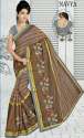 coffee-color-embroidered-silk-saree