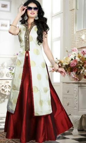 Designer lehenga deals style gown