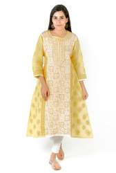 Designer Anarkali Chikan Kurti