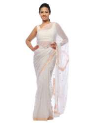 fancy Chikankari saree