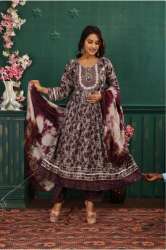 Ghera 3 piece anarakali printed designer kurtis 
