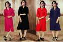 Multiple  color Rayon Straight Plain Kurtis 