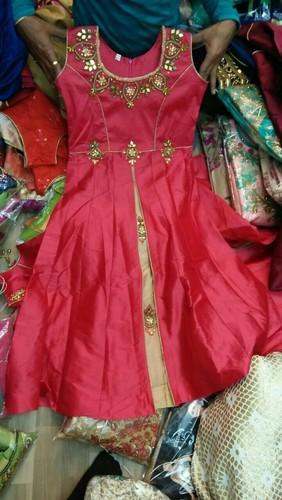 Tafeta Plain Handwork dress