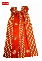 Ladies Batik Cotton Plain Nighty