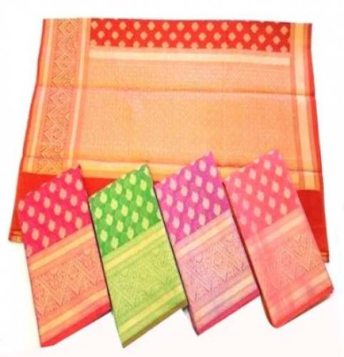 Ladies Party Wear Cotton Saree by Heritage Crafts