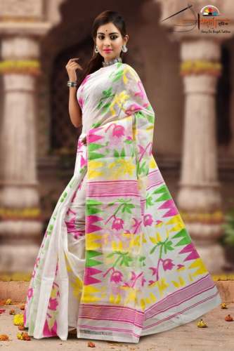 Beautiful Soft Tissue Jamdani Sarees
