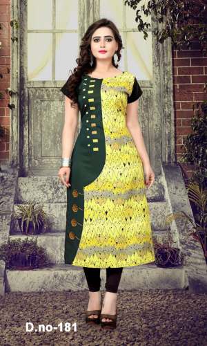 Digital Printed Crepe Kurtis by Fashion smart