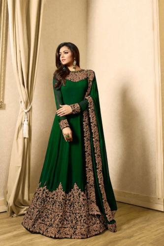 Drashti Dhami Georgette Anarkali Suit  by S A Fashion Hub