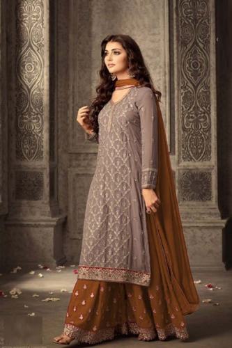 Heavy Georgette Embroidery Work Suit