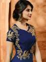 Jennifer Winget Blue Party Wear Embroidered suit thumb 2
