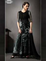 Black Designer Anarkali Suits